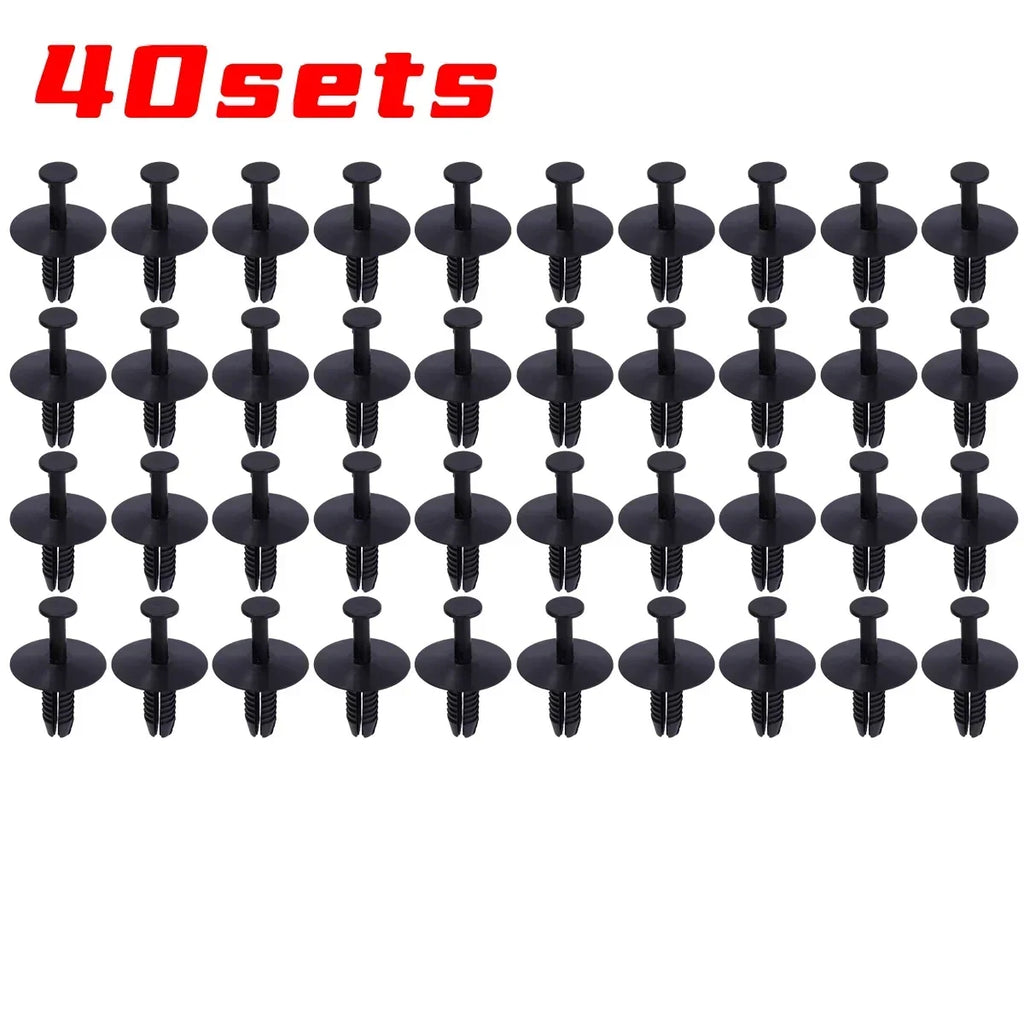 10-50sets Bumper Trim Buckles Cars Rivet Clips Doors Sill Fixing Clips Wheel Arch Clip for Mercedes-Benz BMW357 Auto Accessories