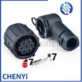 7 Pin circular Automotive waterproof connector truck Headlight wire harness Plug 18369.062.000 18369062000 For C7H G7S