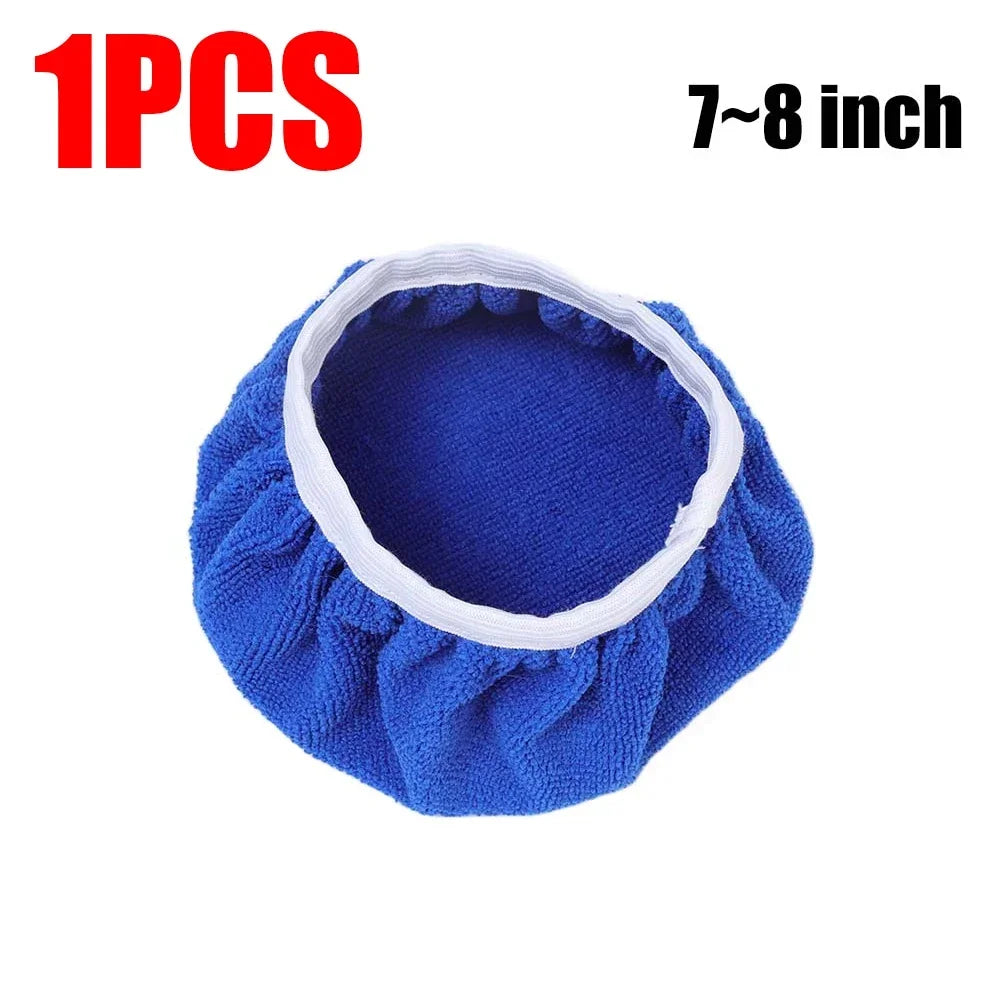 Microfiber Car Waxing Polishing Sleeve 5-10 Inches Polisher Pad Wash Buffer Waxing Sleeve Auto Body Care Cleaning Accessories