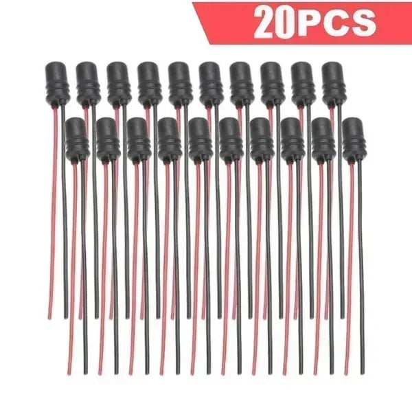 DC12V T10 W5W 147 Socket Marker Instrument Lights Holder Connector Wire Bulb Soft Rubber Harness Replacement Car Accessories
