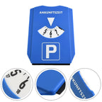 1 Pc Car Parking Disc Timer Clock Arrival Time Display Blue Plastic Portable Parking Time Tools 24 Parking Disc Parking Meters