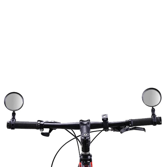 2pcs Adjustable Rotate Bicycle Auxiliary Rearview Mirror Handlebar Mount Wide-Angle Convex Cycling Rear View Mirrors Accessories