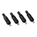4pcs TPMS Tire Pressure Sensor Valve Stem Repair Kit For BMW 5 Series Black Tire Pressure Sensor Valve Stem Repair Kit