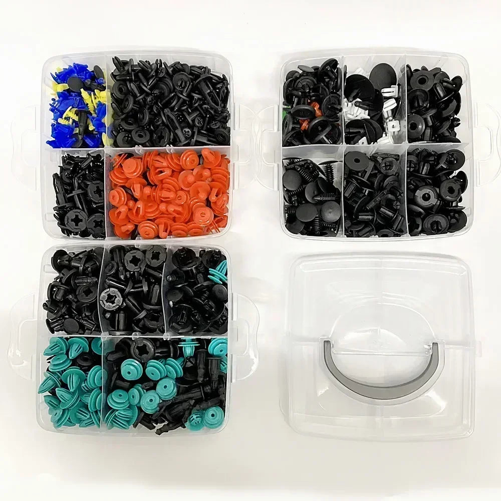 800pcs Car Plastic Retainer Clips Kit 680pcs Auto Fender Push Pin Rivet Door Trim Panel Car Fastener Clip Mixed Set Amagi