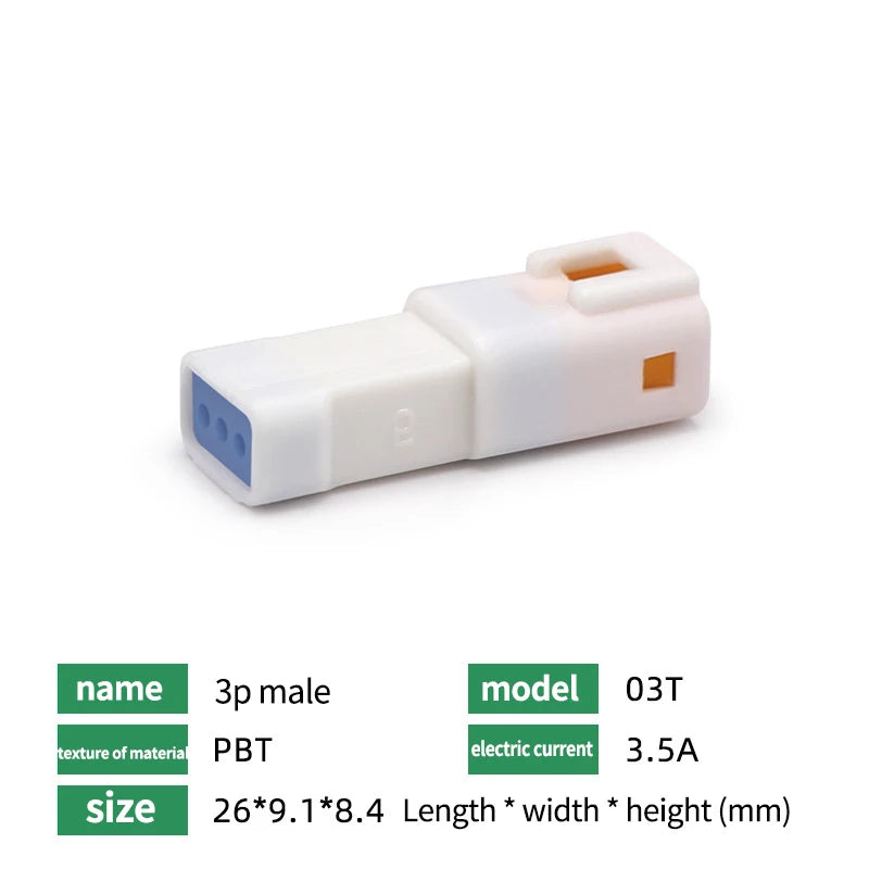 5/10/100 Sets Automotive Connectors JST02R-JWPF-VSLE 2/3/4/6/8 Pin Waterproof Connectors Male and Female Butt Plugs