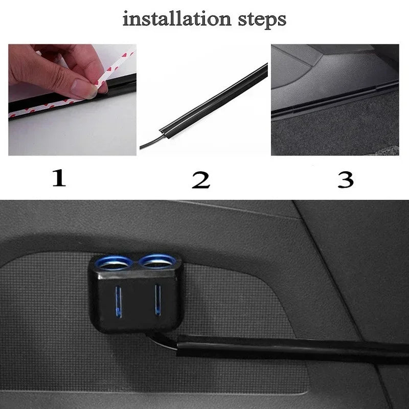 4/8pcs Car Cable Organizer Kit, Neat Damage-Free Interior Sleeves for Toyota RAV4 Corolla AYGO Verso AVENSIS YARIS/VITZ Amagi