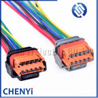 10 Pin/way car headlamp Headlight Lamp plug Cable Harness connector 98788-1201 For Peugeot 307 308 408 3008 Citroen C4L Renault