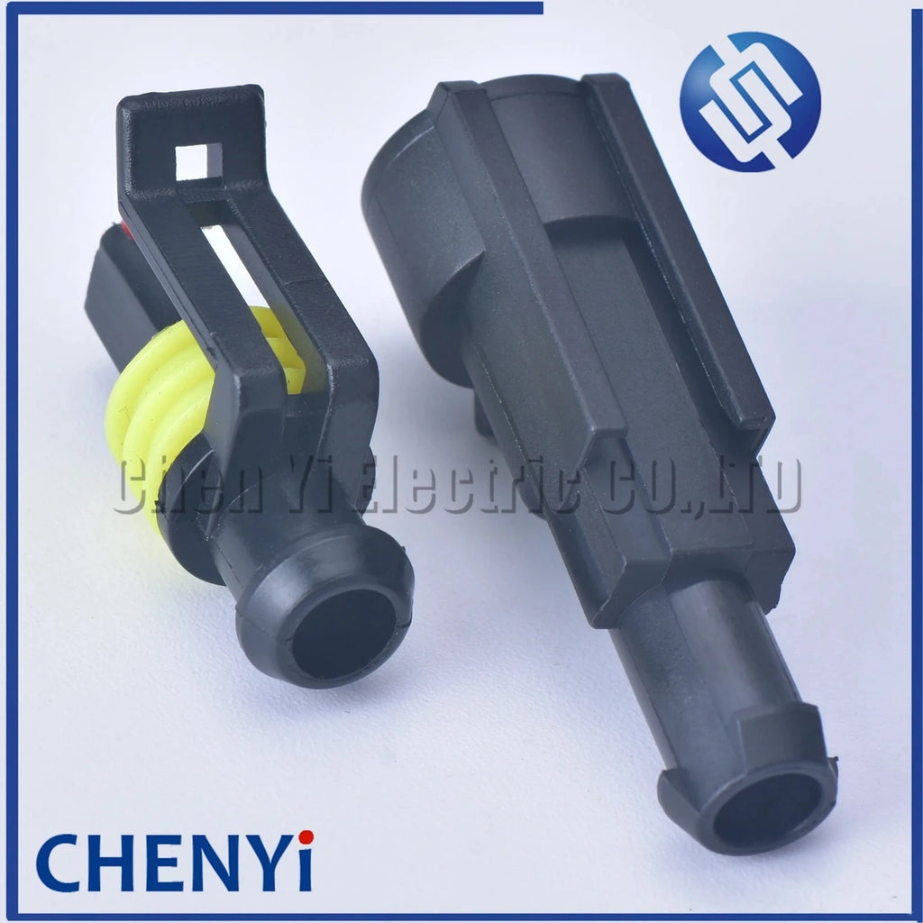 5 Sets 1 pin Sealed Electrical Wire automotive Connector Male or Female car Waterproof Plug kit 282079-1 282103-1