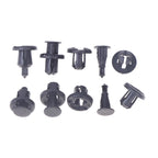 50/100Pcs 10mm Diameter 10mm Black Plastic Auto Fasteners Rivets Clips Vehicle Car Bumper Door Panel Liner Clips Retainer