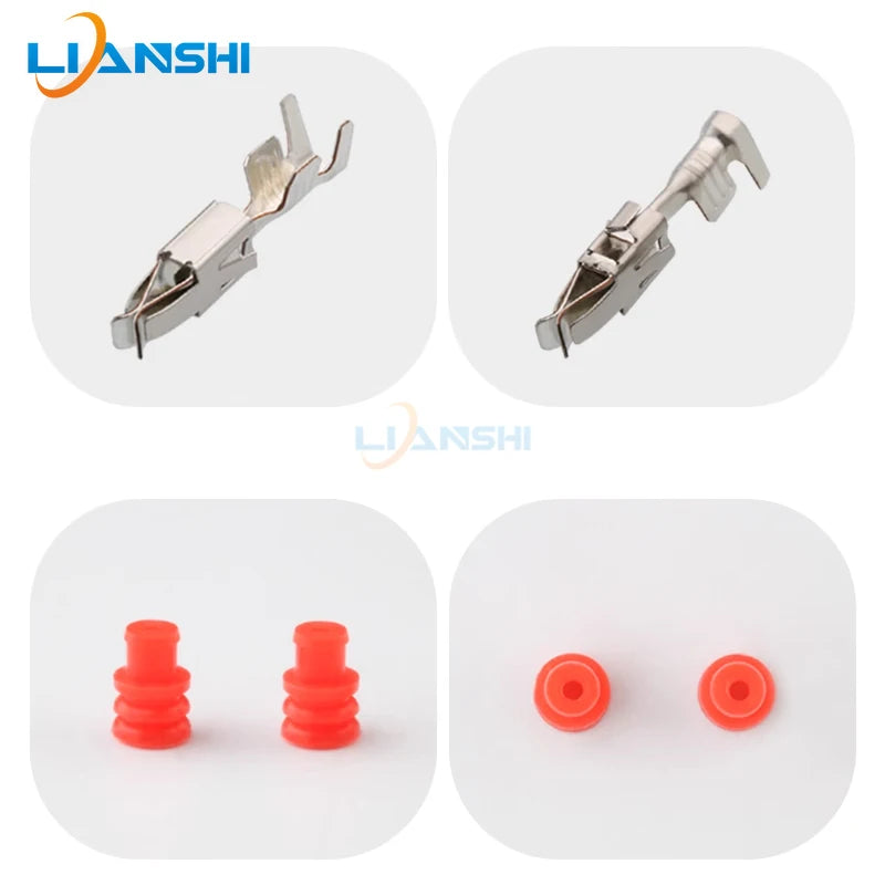 1-1355668-2 Automotive connector for BMW front bumper fog lights 2p harness plug matching terminals