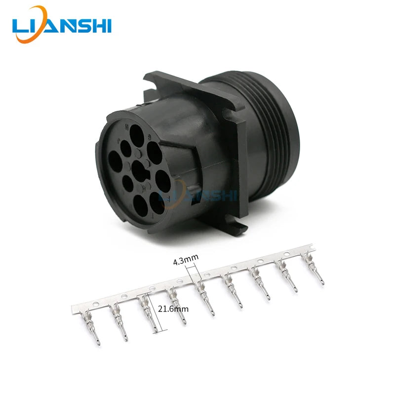HD16-9-1939S automotive 9-pin connector male and female waterproof connector HD10-9-1939P