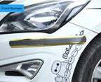 Car Stickers Anti Scratch Door Sill Protector Rubber Strip Carbon Fiber Threshold Protection Bumper Film Styling  Accessories