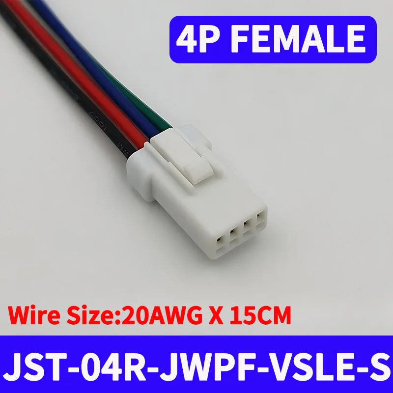 5/20 SETS JST02T/02R-JWPF-VSLE JWPF Series Male Female Plug Docking Harness Mini Car Motorcycle With 20AWG 15CM Wire Connector