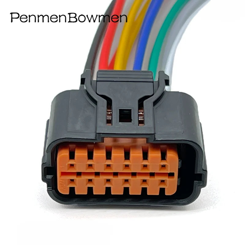 12 Pin Car Back View Camera Plug Wiring Harness Auto Waterproof Electrical Cable Connectors HP285-12021 for Hyundai SONATA KIA