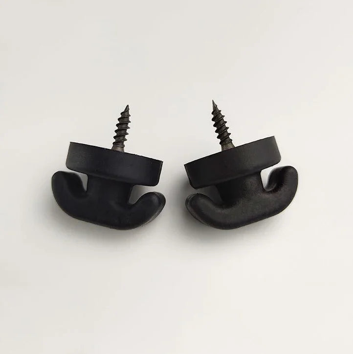 Car Mesh Pocket Hook Seat Mesh Buckle Car Interior Trunk Screw Fixing Hook Ring Universal Storage Mesh Pocket Mounting Clip