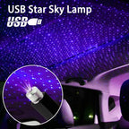 Mini LED Car Roof Star Night Light Projector Atmosphere Galaxy Lamp USB Decorative Adjustable for Auto Roof Room Ceiling Tools