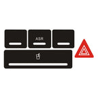 Door Lock Window Switch Button Repair Sticker For A3 8P 2004-2008 Radio Clima For ESP Headlight Button Repair Worn Knob Switch