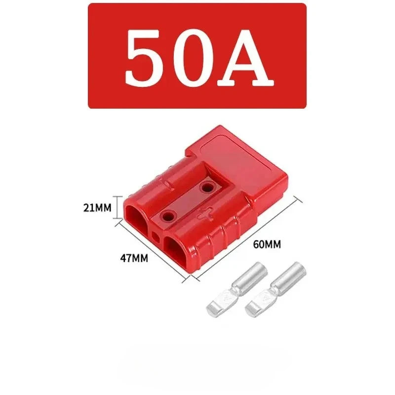 2PCS 50A 120A 175A 350A Battery Connector Plug 600V Quick Connect Disconnect Winch Trailer Forklift Wire Harness Power Cable Kit