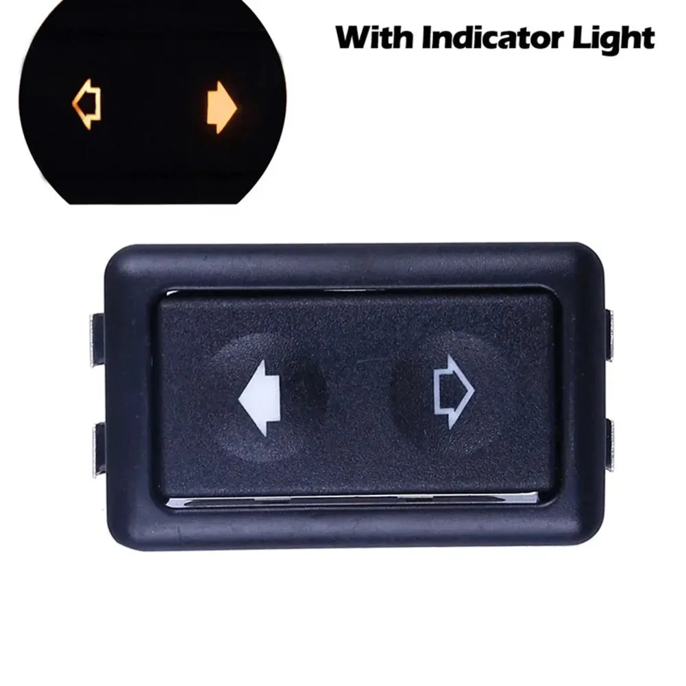 1X 6pin  12-24v Car Electric Window  Switch Button Cover Auto Power Controller  For  Toggle Switch Auto Replacement  Part Switch