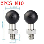 Ball Head Mount Adapter M8 M10 M6 Screw Post Bracket Phone Holder Electric Motorcycles Bike Mirror For RAM Mount Amagi