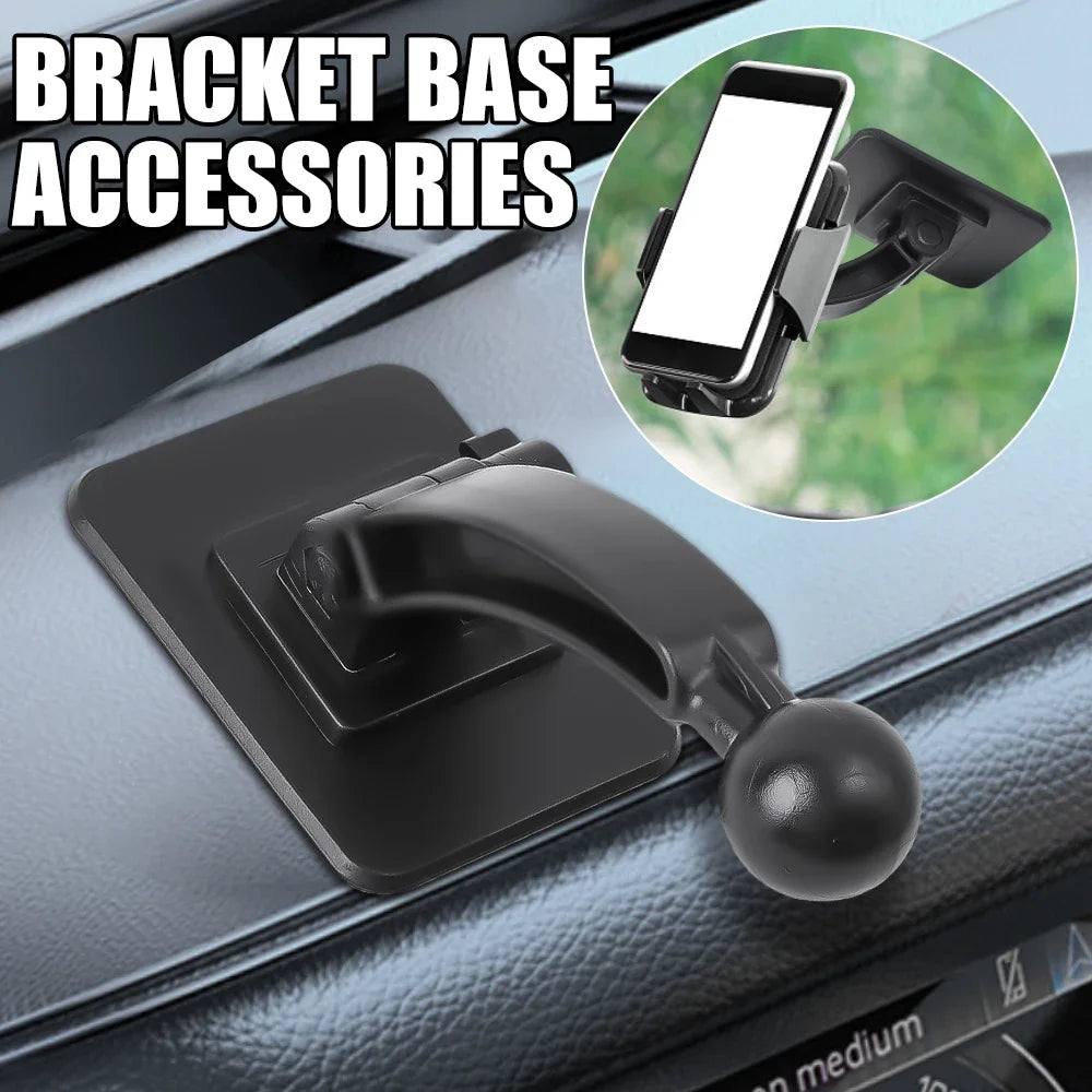 Universal Car Phone Holder 17mm Ball Head Base 180 Degree Rotation Dashboard Mount Bracket for IPhone14 13 Xiaomi Samsung Tools