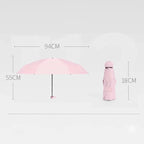 Mini Foldable Umbrella UV Protection Mini Sun Umbrella Dual Use Portable Box to Store Sunshade Umbrella Mini Umbrella Car Amagi