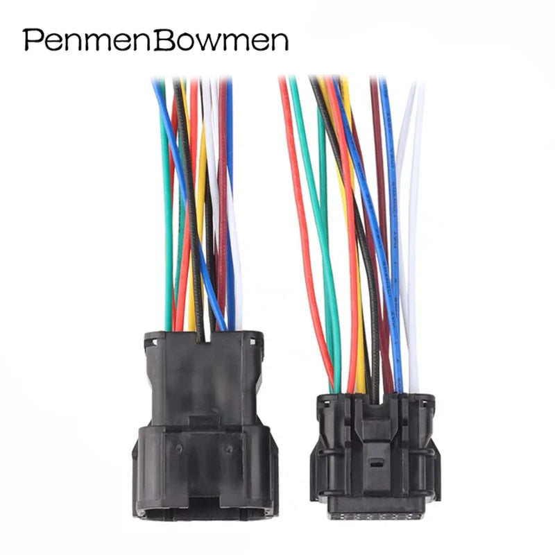 1 Set 1 2 3 4 6 8 12 14 16 Pin Car Xenon Lamp Fuel Pump Assembly Electrical Connectors Wire Harness Plug 7222-7544-40
