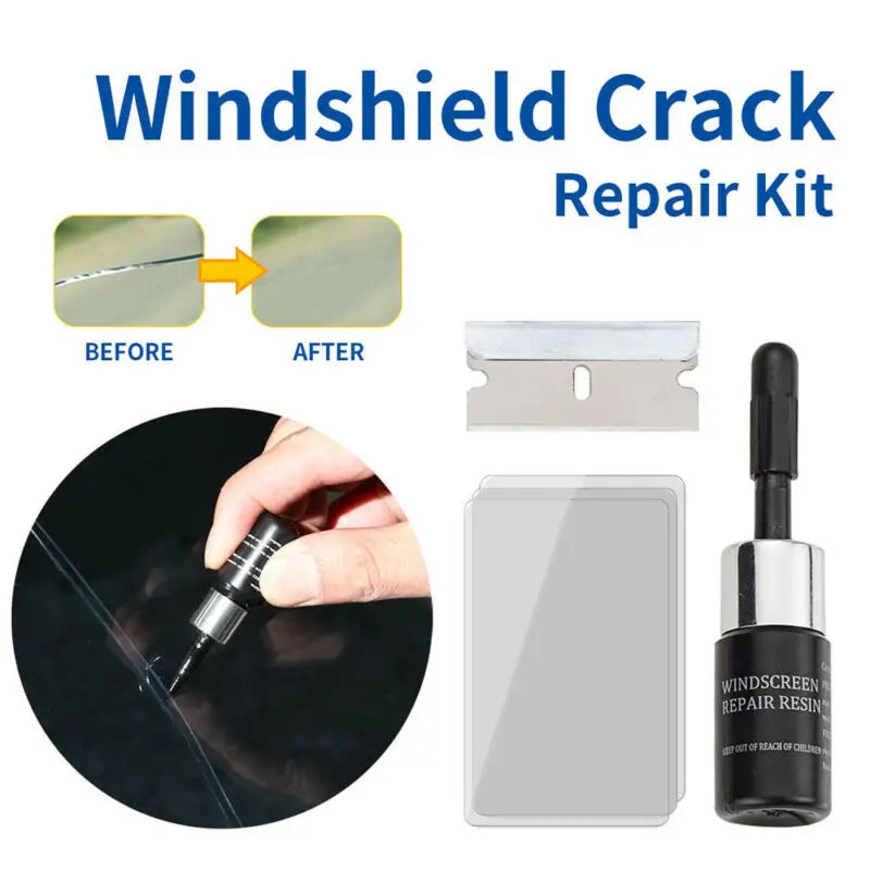 5PCS Automotive Windshield Glass Crack Nano Repair Fluid Car Resin Scratch Crack Restore Fluid Glass Curing Glue Car Accessories