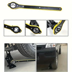 Auto Labor Saving Jack Cross Shaped Wrench Efficient Tire Changing Vehicle Tools Saving Car Scissor Ratchet Spanner Key Amagi