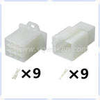 9PIN Connector Unsealed 2.8mm Male Female Connector Handle Switch Plug Wiring Harness Cable Socket 6030-9991 6040-9111