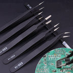 Anti-Static Stainless Steel Tweezers Precision Maintenance Industrial Electronic Repair Tool Car Body Sheet Metal Repair Tools