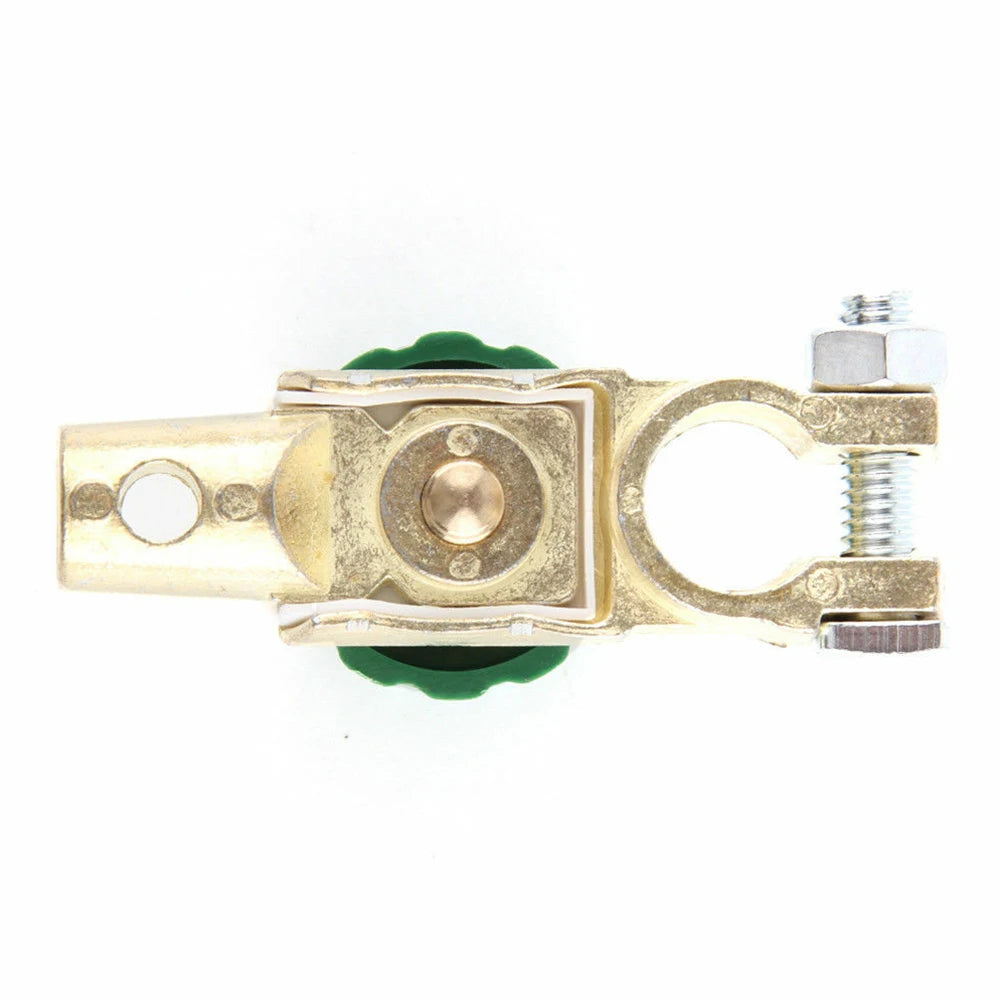 1PCS Heavy Duty Battery Disconnect Isolator Cut Off Switch 12V 24V Green 17MM  Fits Standard Negative Terminal Car Parts