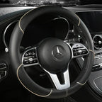 38 Cm/15 Inches Universal Car Faux Leather Steering Wheel Cover Sweat-absorbent And Breathable Handle Interior Upgrade New Amagi