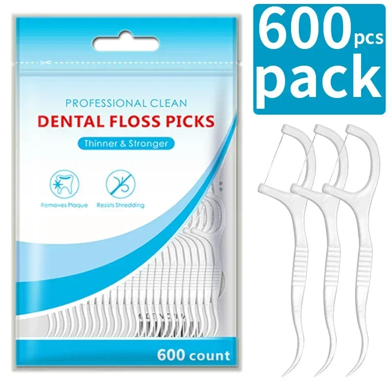 50/150/300/600PCS Ultra-fine Disposable Smooth Dental Floss, Household Toothpick Amagi