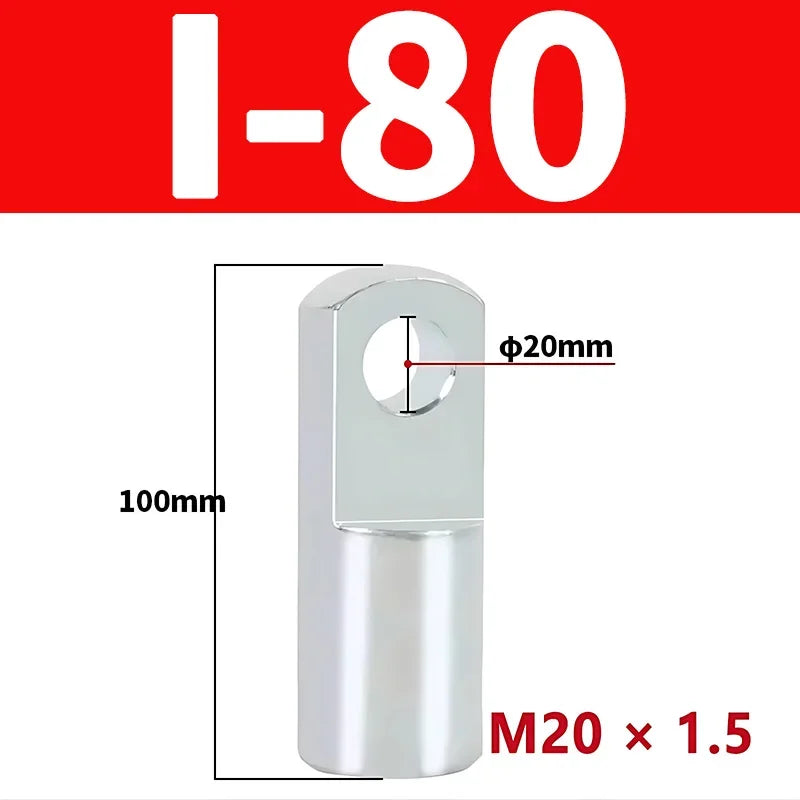 SC Standard Pneumatic Cylinder I/Y Type Mounting Fitting with Pin Connector, Cylinder Accessory for MAL MA Air Cylinders