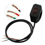 Motorcycle Switch ON/OFF Handlebar Flashing Headlight Horn Control Button 12V Button Connector Handlebar Switch