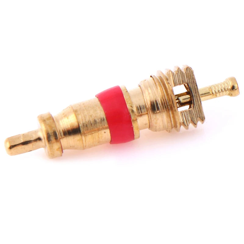 1 Set Tire Valve Service Kit 4 Valve Cores 4 Valve Caps 1 Valve Stem Screwdriver Tire Repair Tool for Car Motorcycle Bus Truck