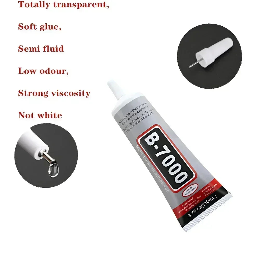 B-7000 Adhesive Jewelry Glue Craft/Repair Mobile Phone Touch Screen Epoxy Resin Rhinestone Craft Liquid with Precision Tip Amagi
