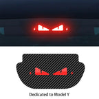 For Tesla Model 3 Highland Car High Mounted Taillight Brake Lamp Car Brake Projection Board PVC Tail Light Emblem Stickers Amagi
