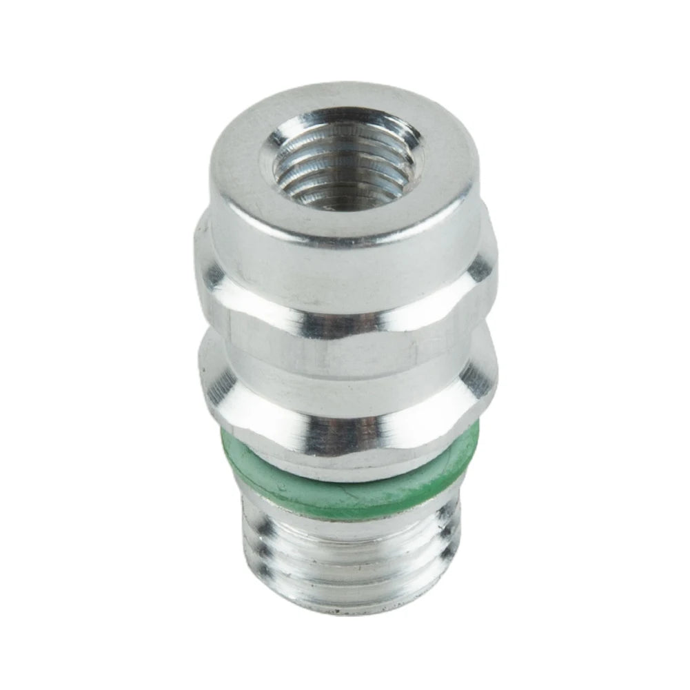 A/C Service Valve High Side R-134a Port Adapter With Replaceable Valve Cores Air Conditioning Pipeline