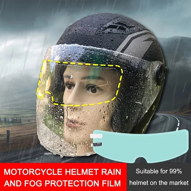 High Transparency Motorcycle Helmet Anti-Fog + Anti-Rain Film Sticker, Motorcycle Helmet Accessorie Motociclista Accesorio Amagi