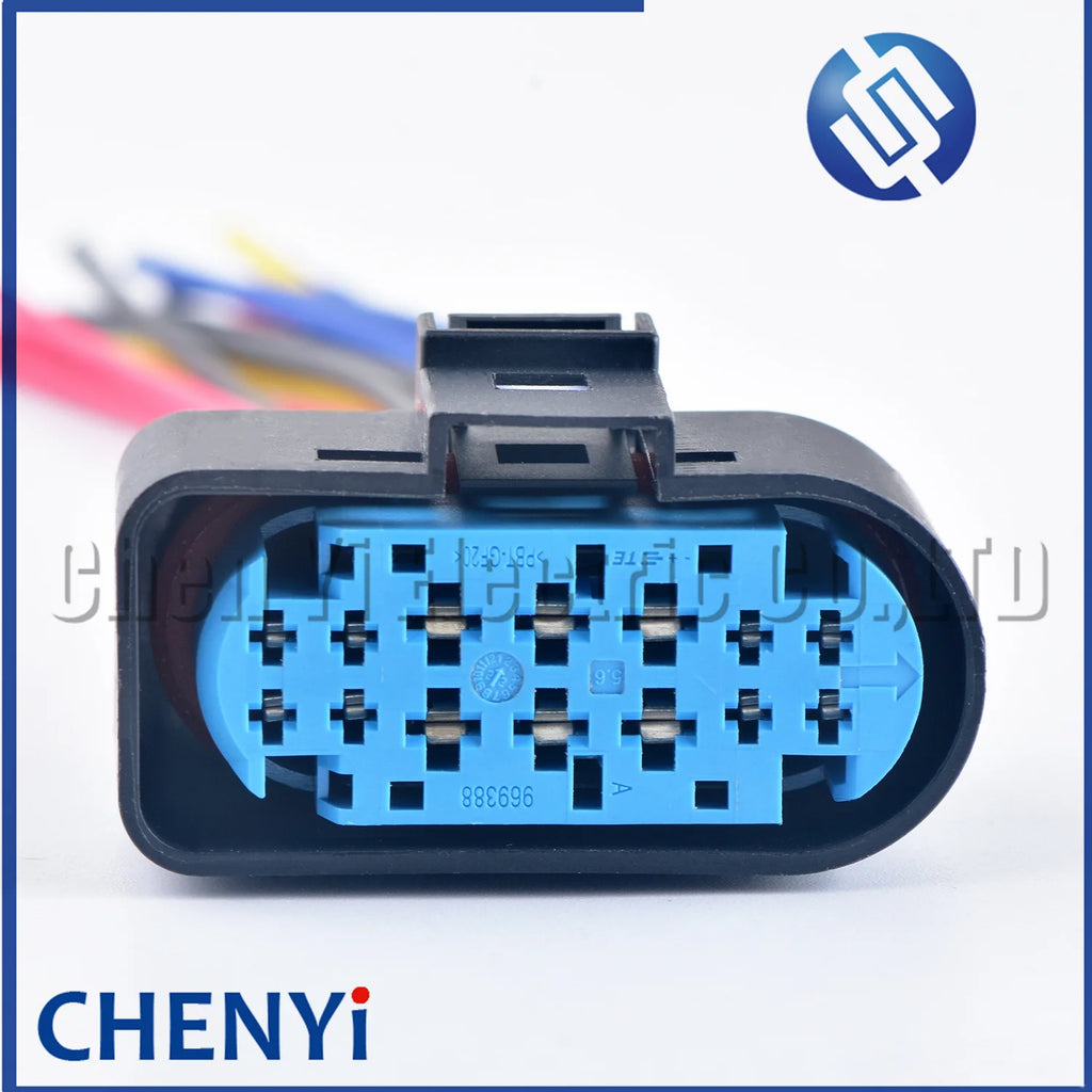 14 Pin/Way Car Headlight Connector Lamp Plug With Wire Harness Cable 1719104 1719105 1719105-2 For Ford Focus Mk3 max left H7