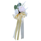 Creative Artificial Flower Wedding Car Decor Flower Door Handles Rearview Mirror Decoration Accessories Marriage Props Gifts