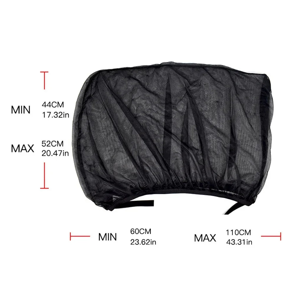 2pcs Car Window Shade Side Window Sun Tools Vehicle UV Protect Shield Mesh Mosquito Cover Breathable Protection Privacy Sunshade
