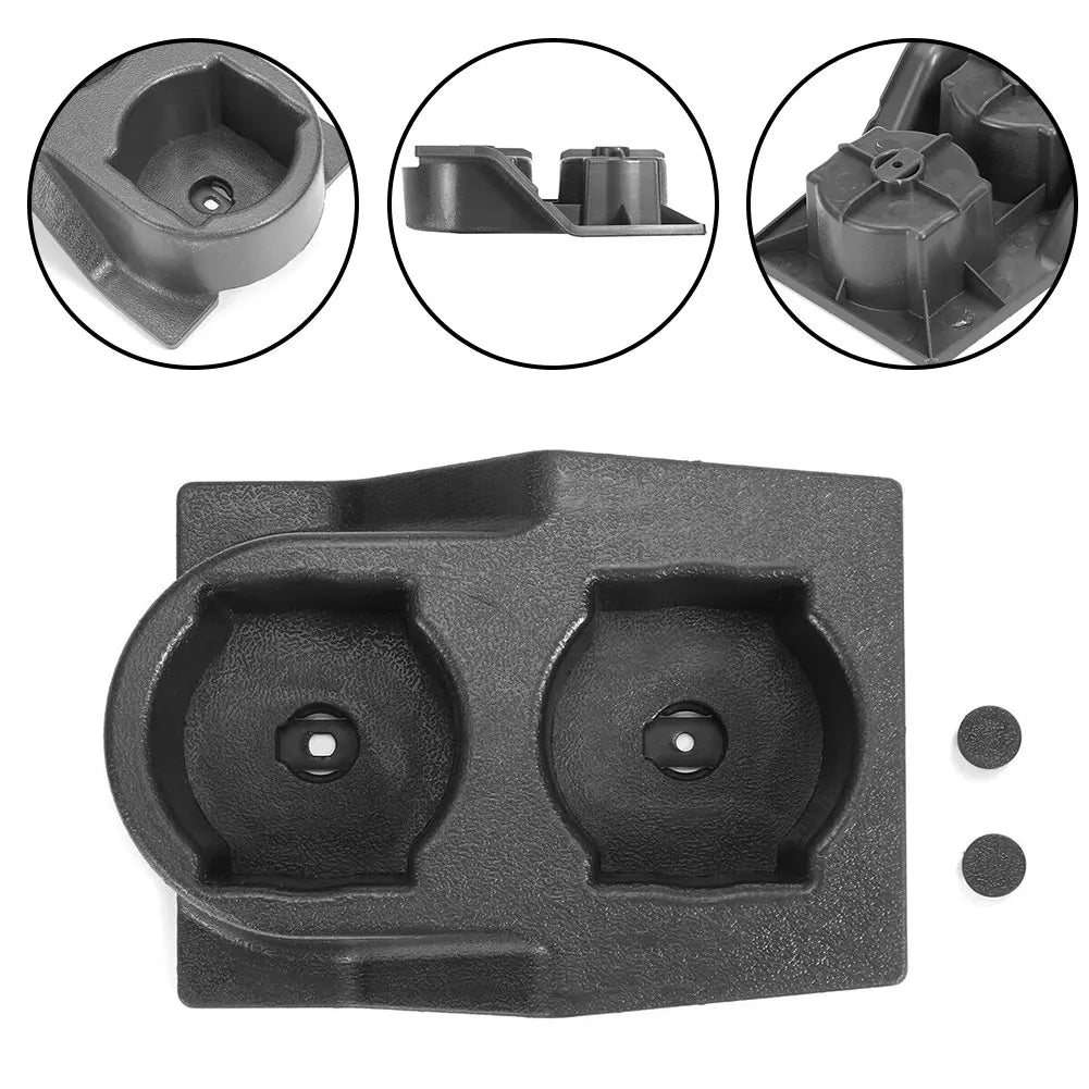 Carbon Fiber Black Car Center Console Water Cup Holder For Nissan GQ Patrol Y60 1989 To 1998 Front Console Dual Cup Holder