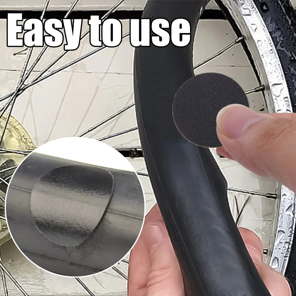 Bicycle Tire Repair Patch Glue-Free Adhesive Quick Repairing Tyre Protection Patch for Mountain Road Bike Inner Tyre Repair Pads