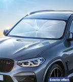 Car Windshield Sun Shade, Foldable Umbrella Sunshade/Cover for Most Cars Reflective Sunshade for Car Front Windshield