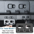 For Tesla Model Y Rear Trunk Hook Seat Button Car Cargo Grocery Shopping Bag Holder Umbrella Hanger Storage Interior Holder Amag