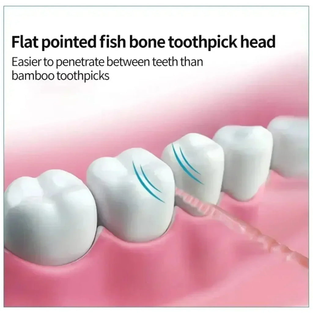 Brush Teeth Picking 100 PCs Boxed Plastic Toothpick Disposable Household Interdental Dental Floss Disposable Toothpick Amagi