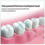 Brush Teeth Picking 100 PCs Boxed Plastic Toothpick Disposable Household Interdental Dental Floss Disposable Toothpick Amagi